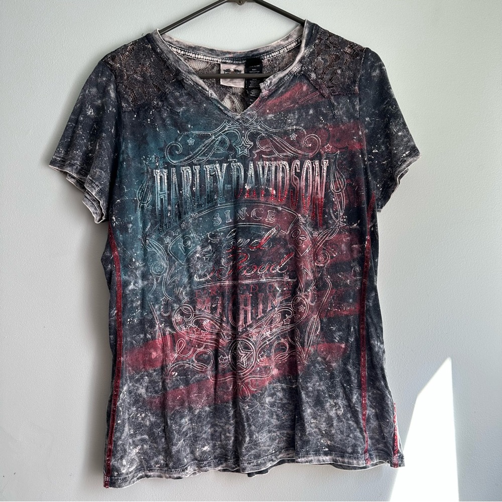 Harley Davidson Freedom Machine T Shirt - Size L